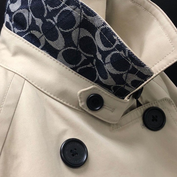 Coach Trench Coat Jacket Size  XL - Picture 5 of 15